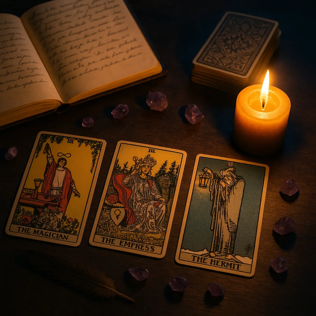 Três Cartas, Três Espelhos: Como Escolher a Tiragem de Tarot Certa Para Cada Momento da Sua Vida