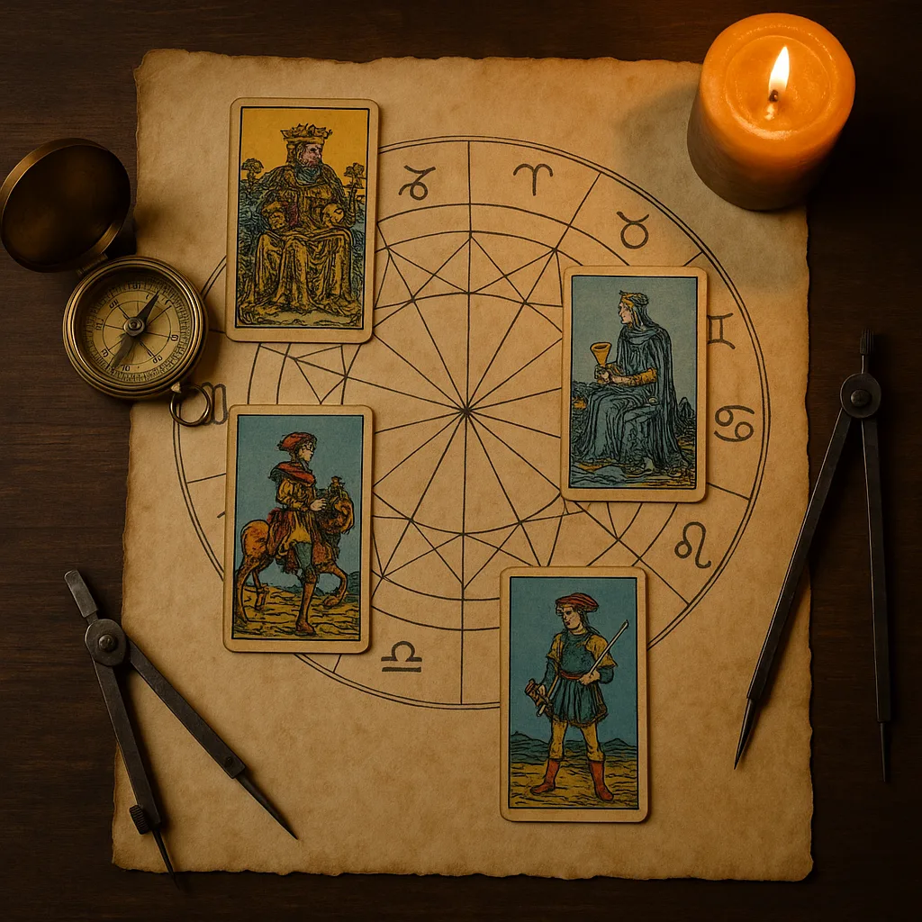 Qual Signo do Zodíaco Corresponde a Cada Carta da Corte do Tarot?