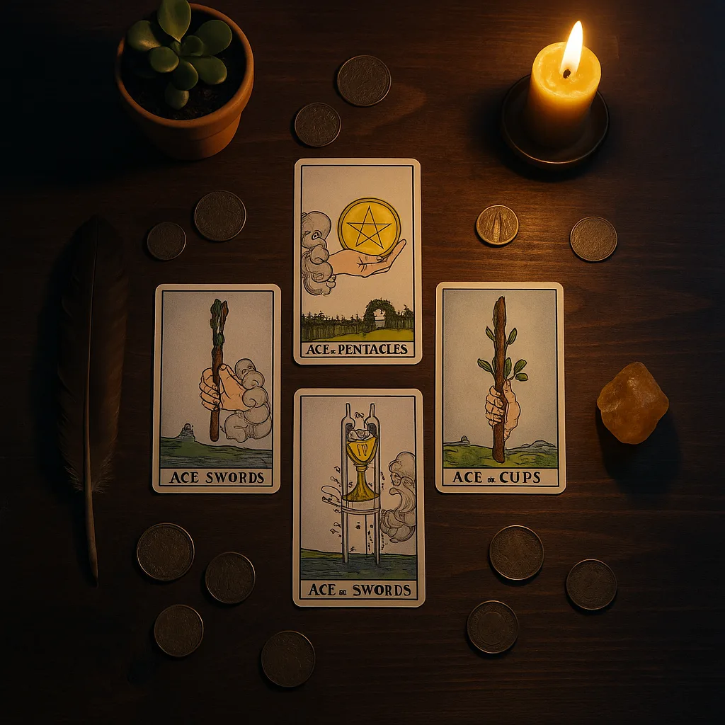 Naipes do Tarot no Trabalho e no Dinheiro: o Que Ouros, Paus, Copas e Espadas Revelam na Carreira